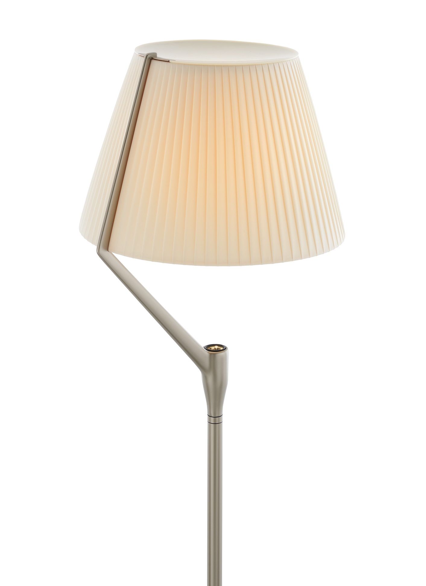 Angelo Stone Stehleuchte von Kartell mit plissiertem Lampenschirm und modernem Design. Stehlampe für Wohnzimmer.