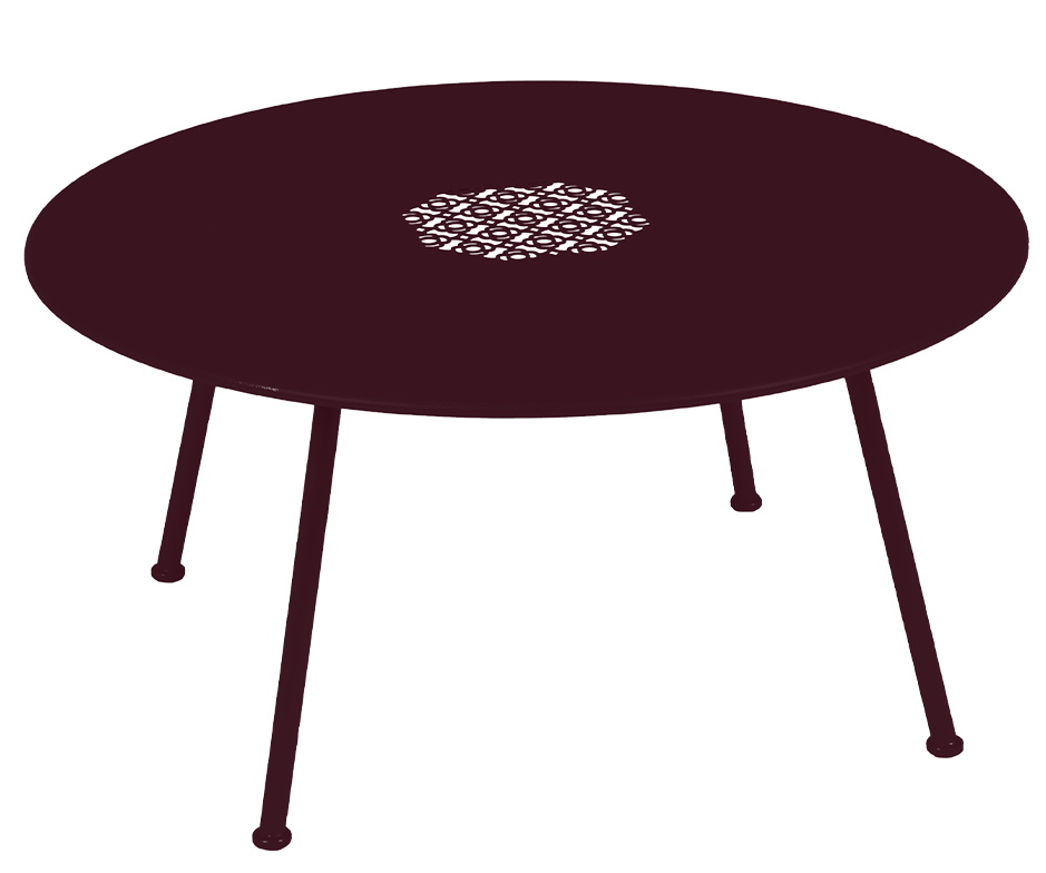 Lorette niedriger Outdoor Beistelltisch / Couchtisch Ø 80 cm Fermob