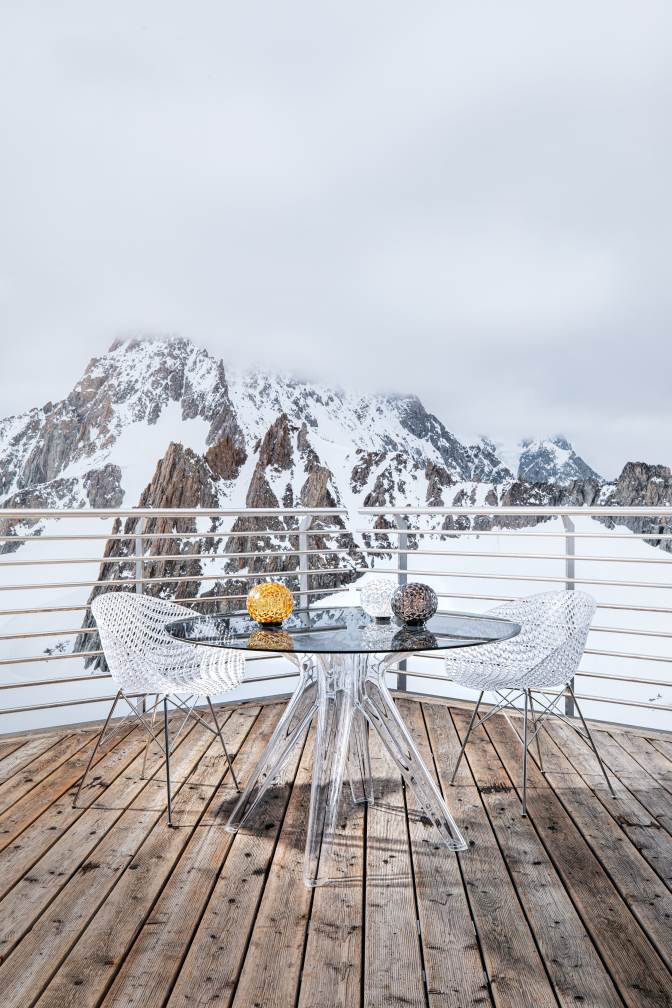 Smatrik Outdoor Stuhl Kartell Weiß