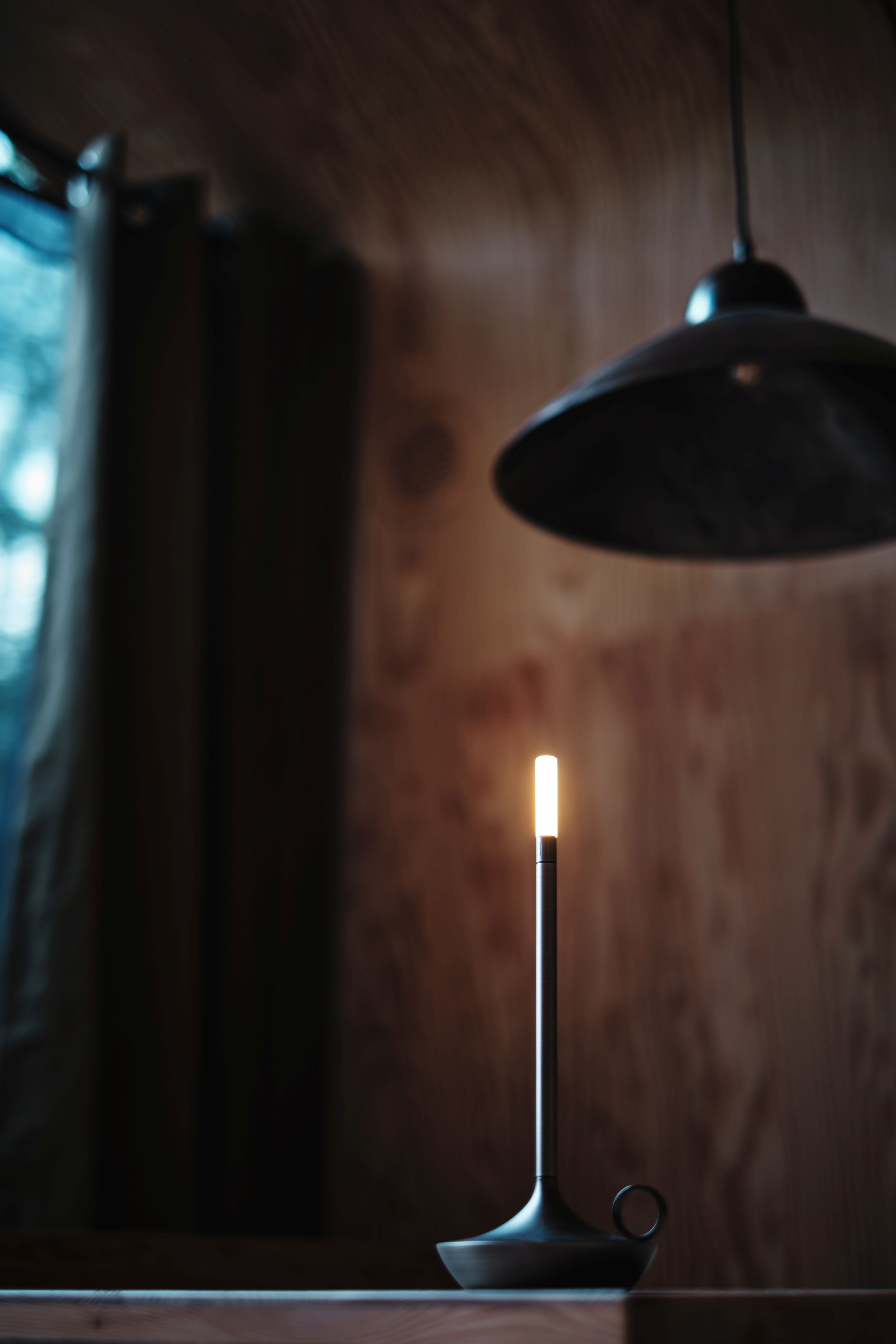 Wick Portable Akkuleuchte / Tischleuchte mit USB graphit Graypants