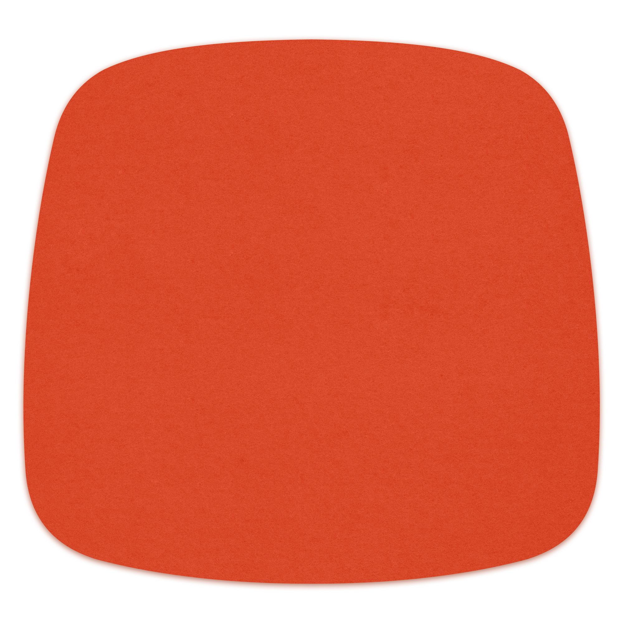 Mango-farbene Filz Sitzauflage für Eames Plastic Arm Chairs, passend für DAR, RAR, DAW, DAX.