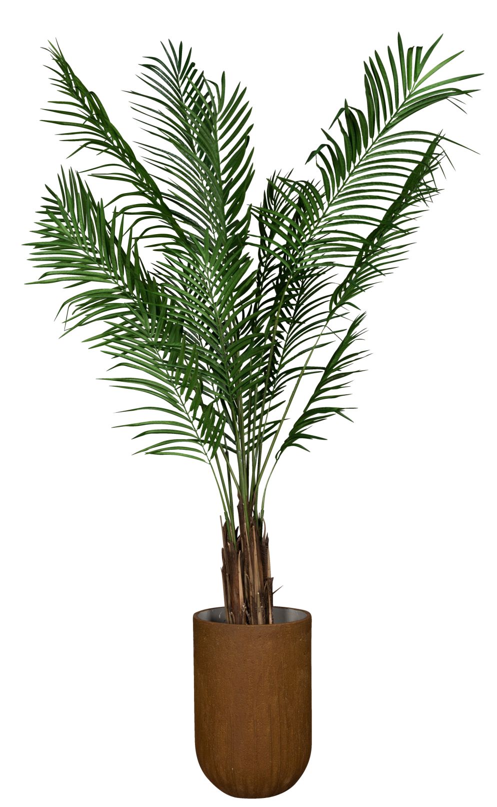 Medewi Areca Kunstpflanze Tanaman im Topf: Dekorative, grüne Kunstpalme für Innenräume.