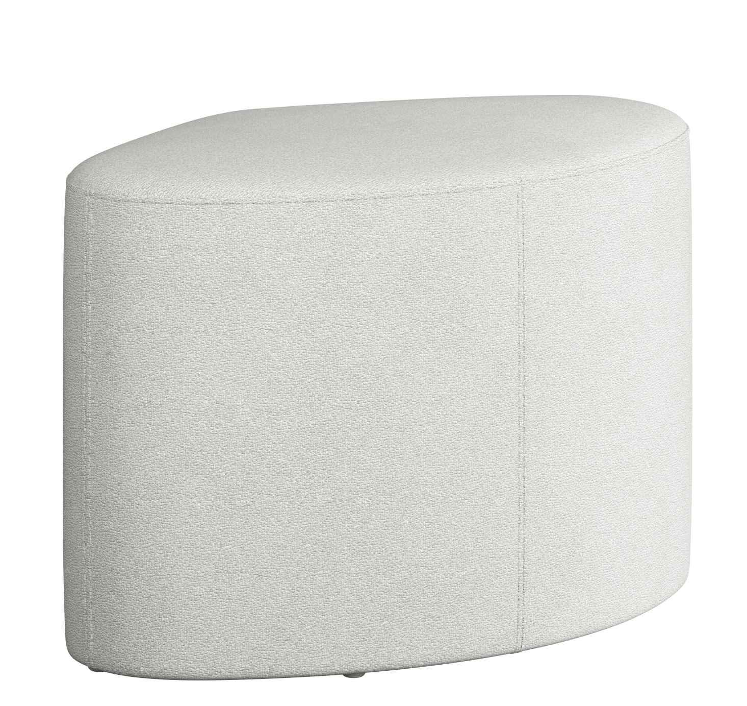 Weißer Madison Pouf Hocker von Novoform, ein moderner Sitzhocker für Wohnzimmer und mehr.