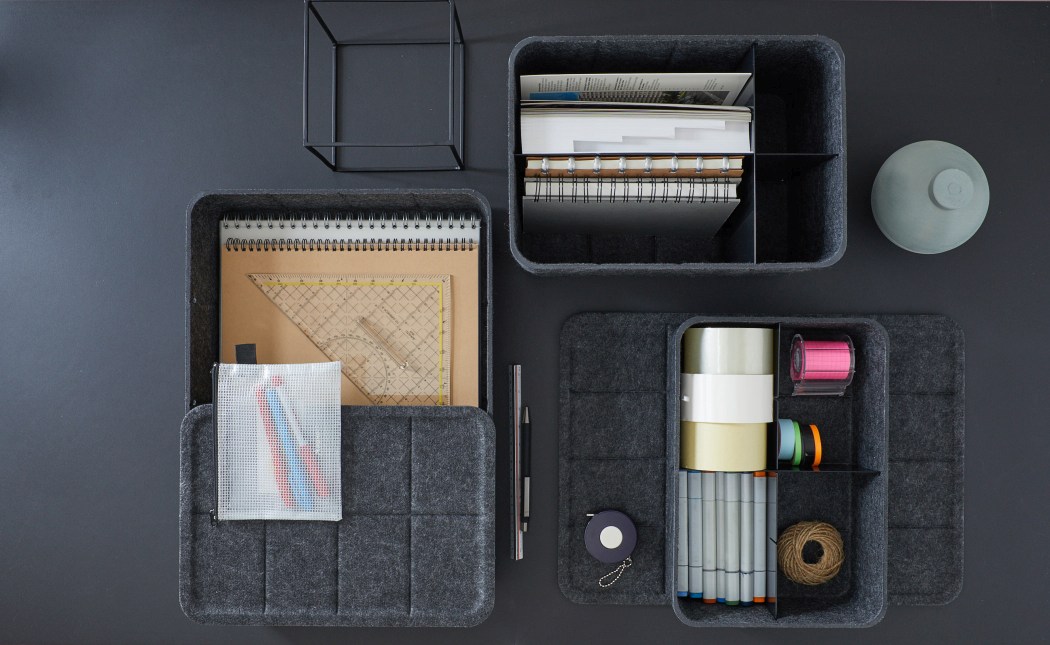 USM Haller Inos Box hoch mit Tablett