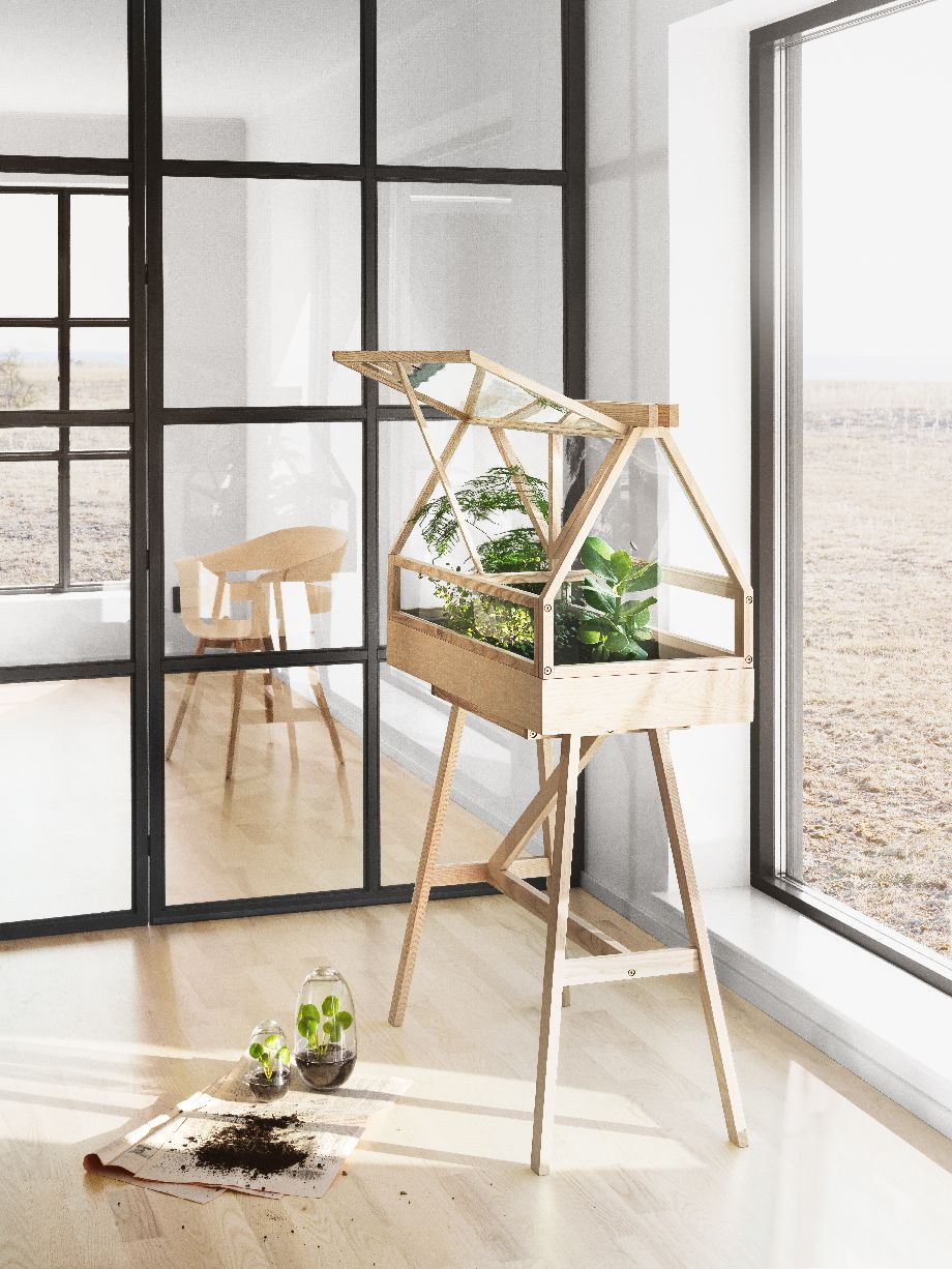 Greenhouse Gewächshaus Design House Stockholm Esche dunkel