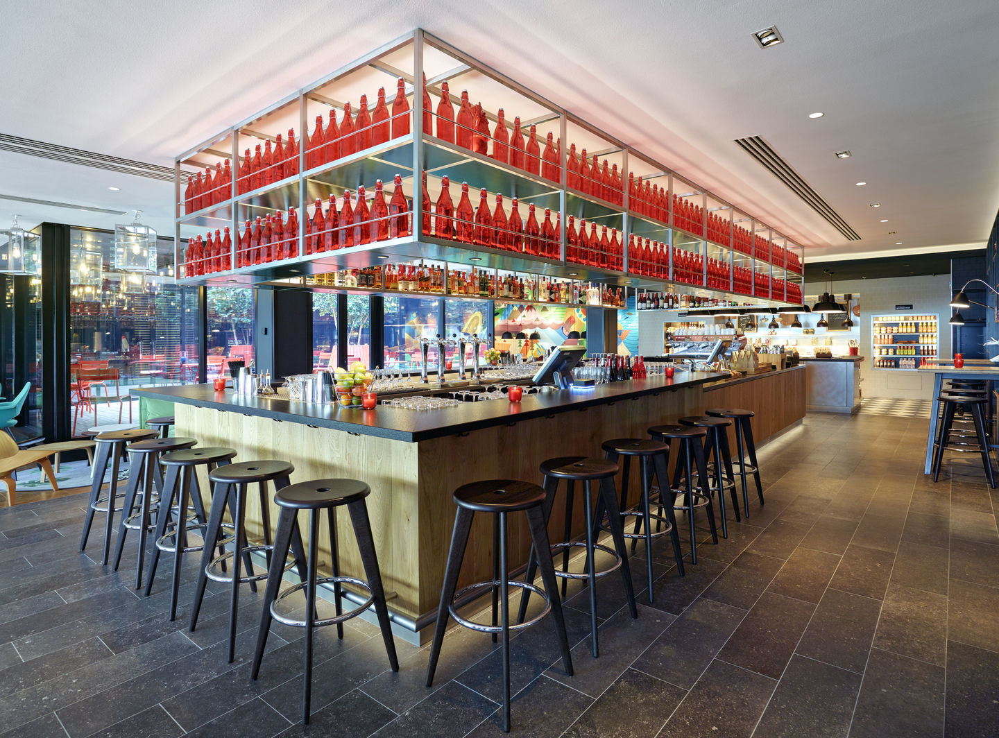 Tabouret Haut Barhocker Vitra Eiche natur