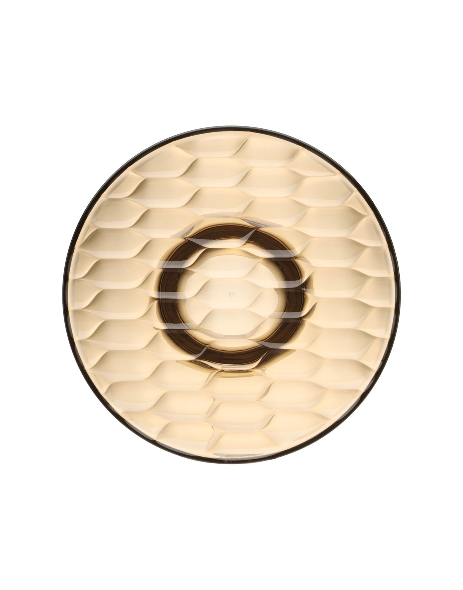 Nahaufnahme des Kartell Jellies Coat Hangers Garderobenhaken in Bernstein mit dekorativer Oberfläche.