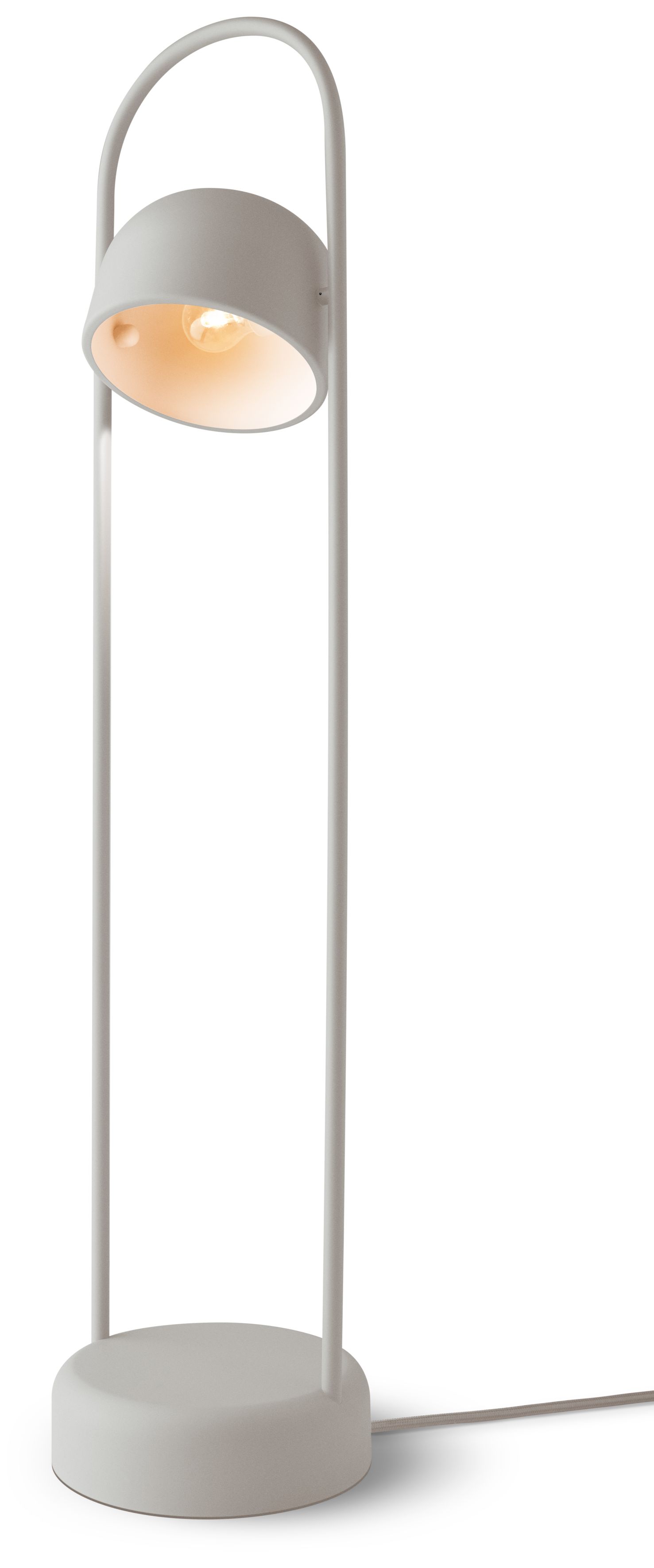 Weiße Quay Stehleuchte von Eva Solo, Durchmesser 21 cm, modernes Design, warmes Licht.