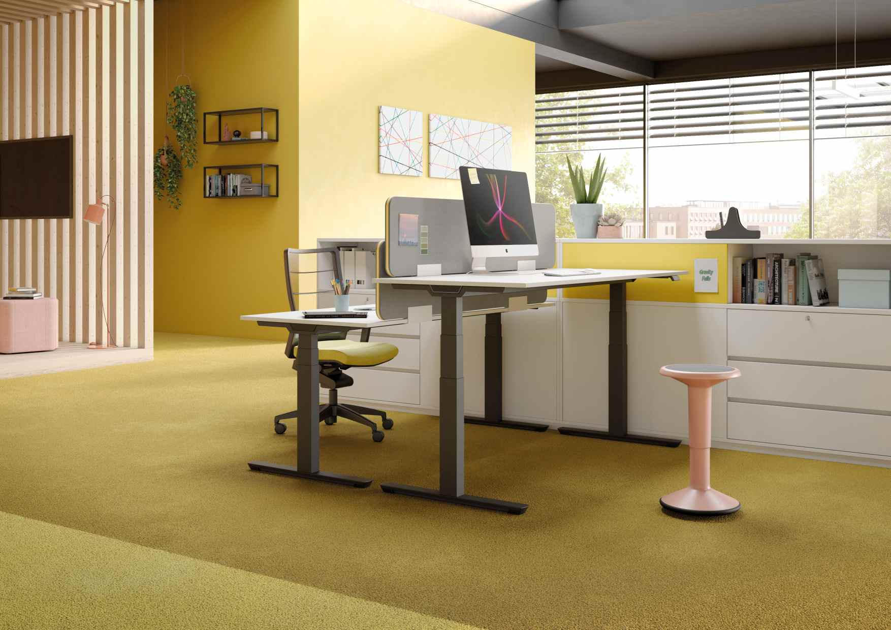 Crew T Schreibtisch höhenverstellbar von Palmberg