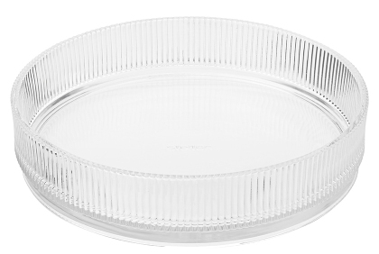 Transparente Pilastro Servierschale groß von Stelton, EINZELSTÜCK, ideal für stilvolles Servieren.