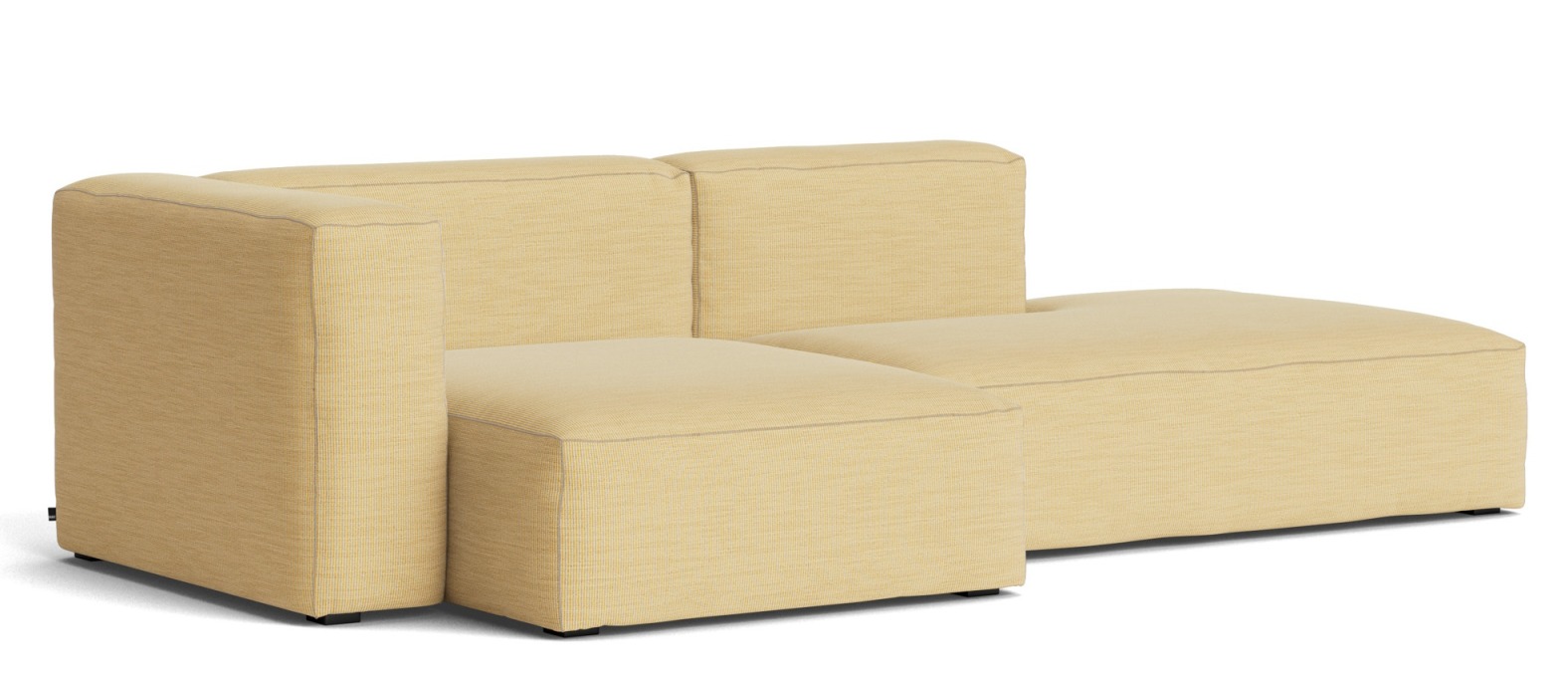Beige Mags Sofa 2,5-Sitzer mit Armlehne links, Yuma 833 Stoff, moderne Wohnzimmer Couch.