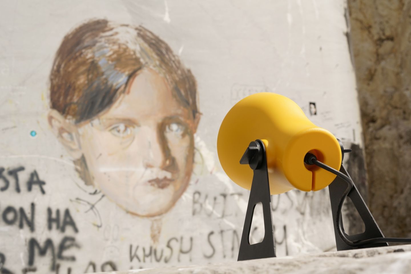 Mini Frog Outdoor Leuchte Gelb Martinelli Luce