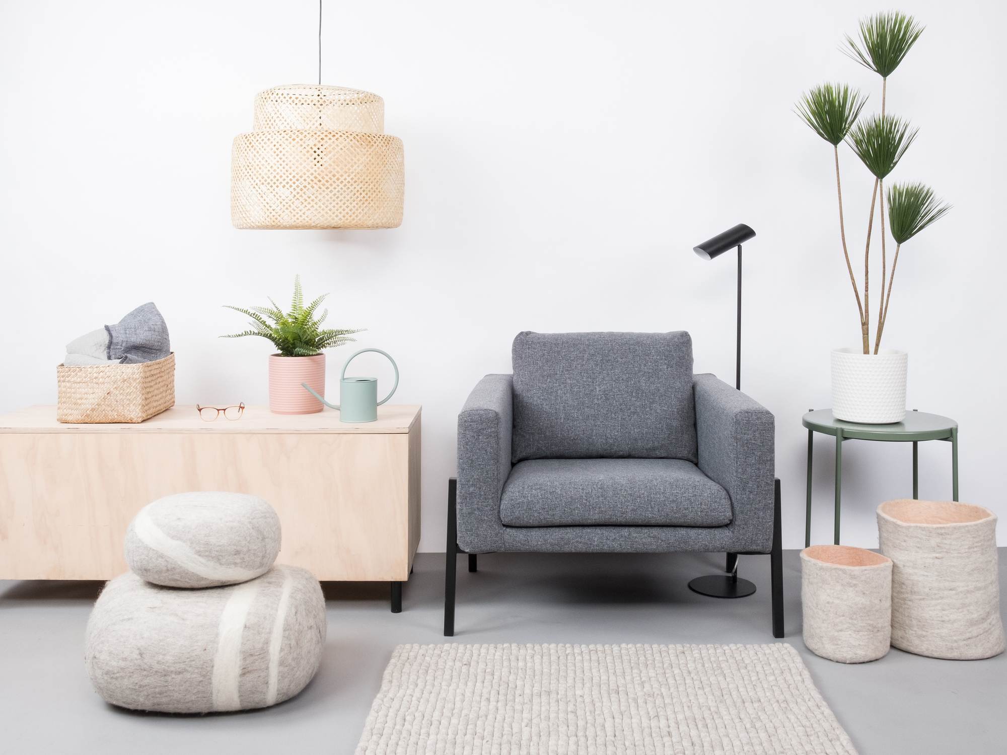 Filzkugel Teppich 120x170 cm myfelt