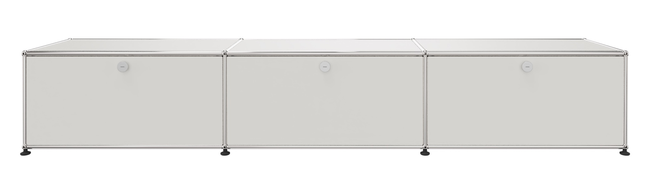 USM Haller Lowboard 3 Klappen Reinweiß - FAST DELIVERY