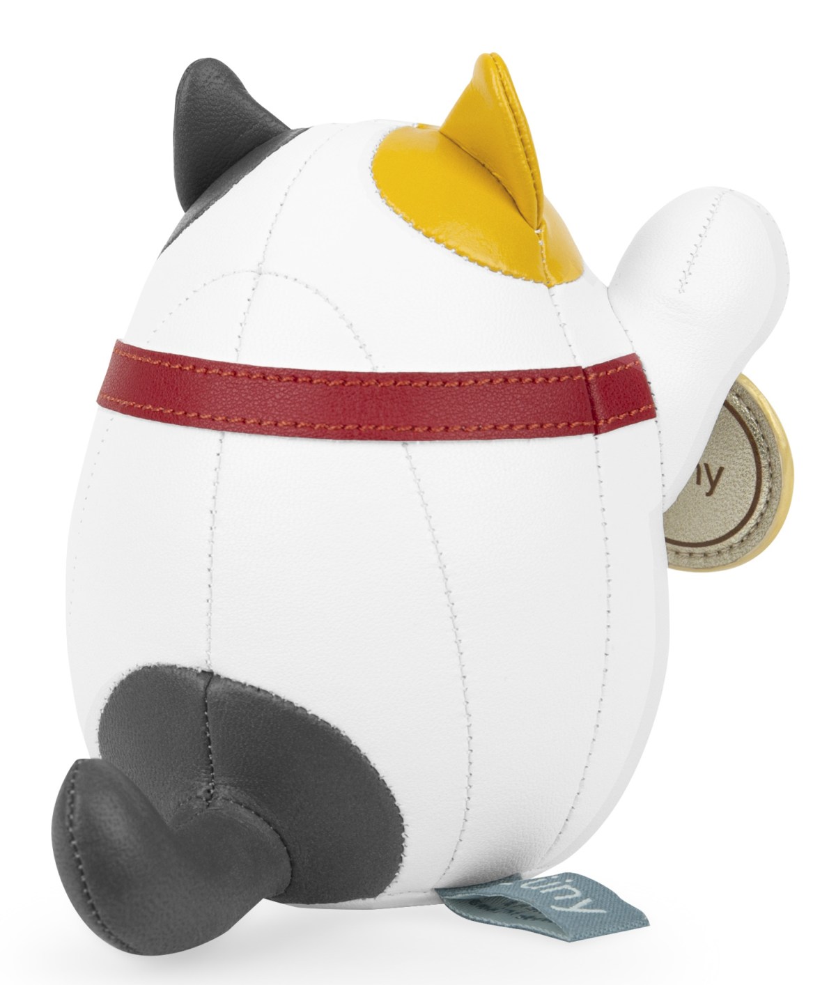 Briefbeschwerer Katze Lucky Cat Fuu Clover Weiß / Ocker gelb Züny 