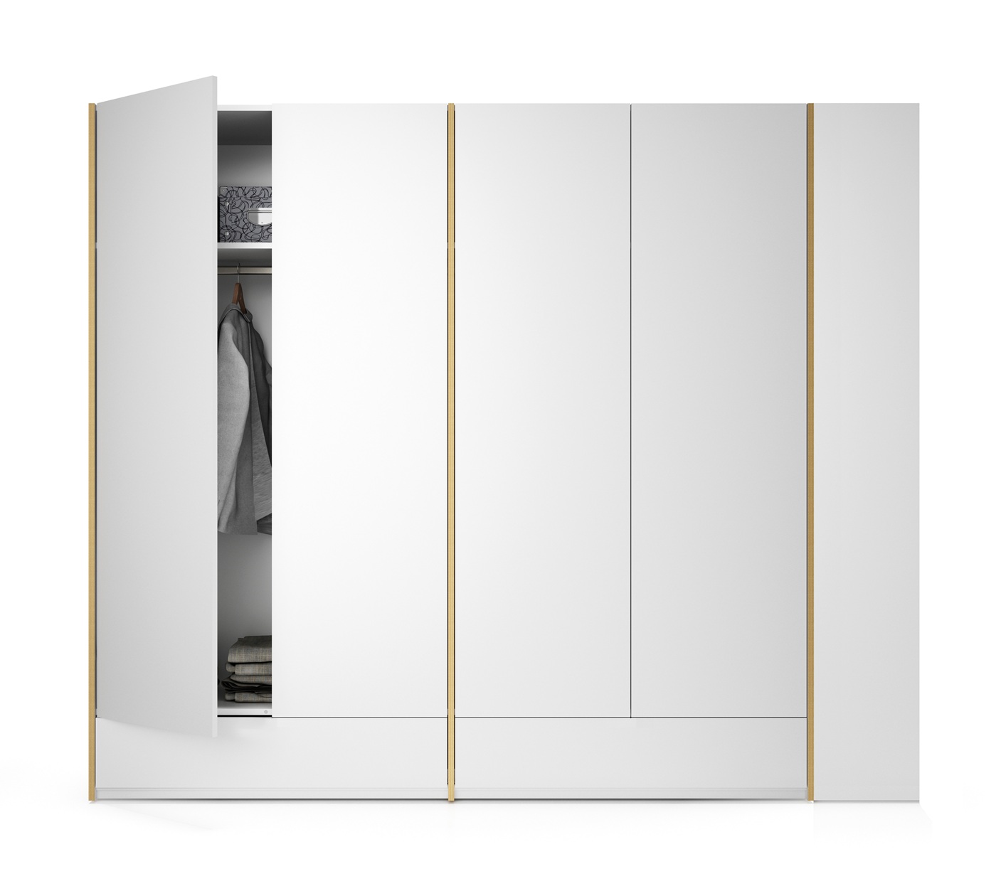 MODULAR PLUS Schrank Kombination Doppelschrank mit 2 Schubkästen und Anbauschrank rechts Müller Möbelwerkstätten