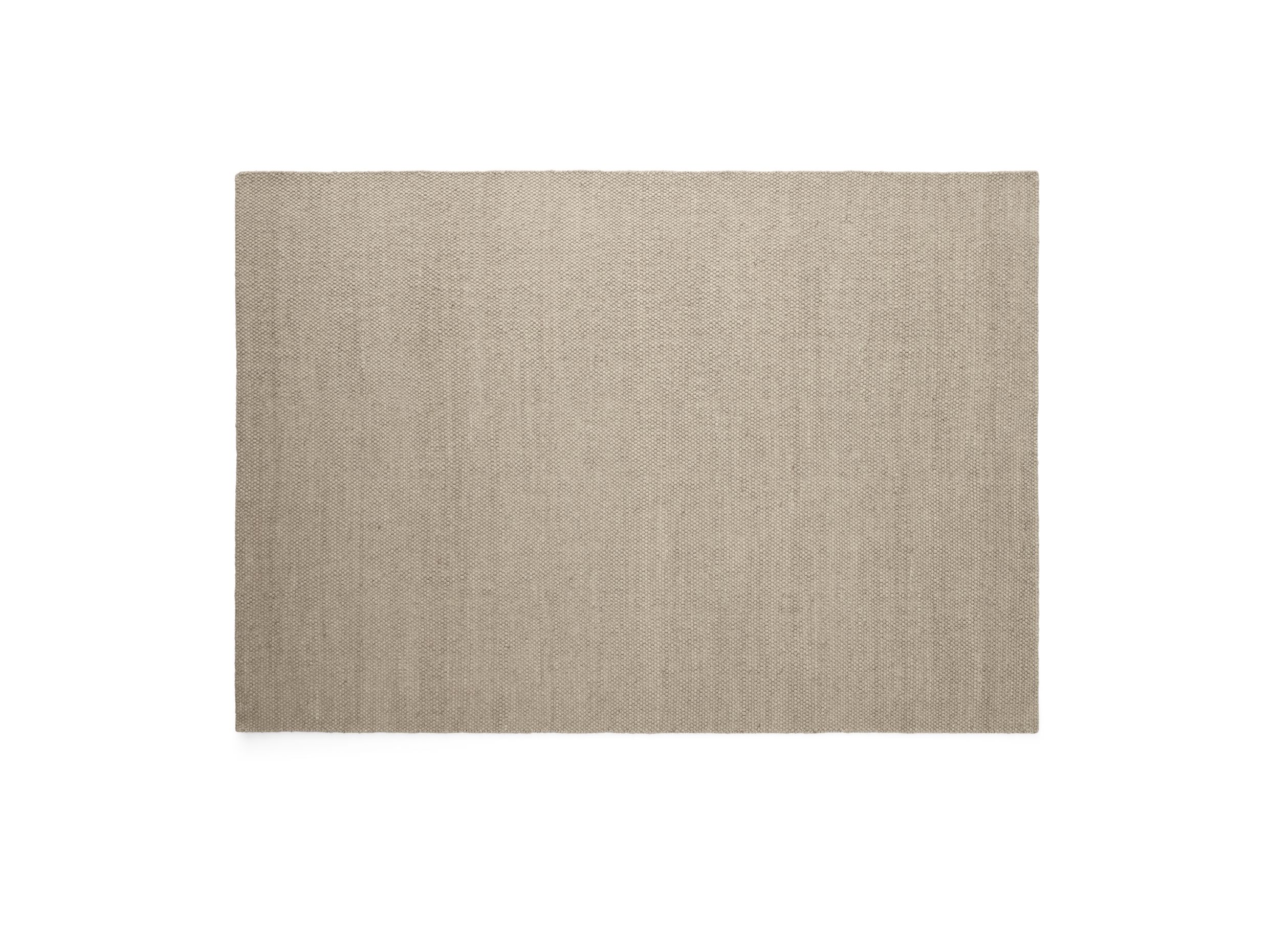 Quadratischer Vipp Wollteppich in Beige, Detailaufnahme der Textur, hochwertige Teppiche für Wohnzimmer und Schlafzimmer.