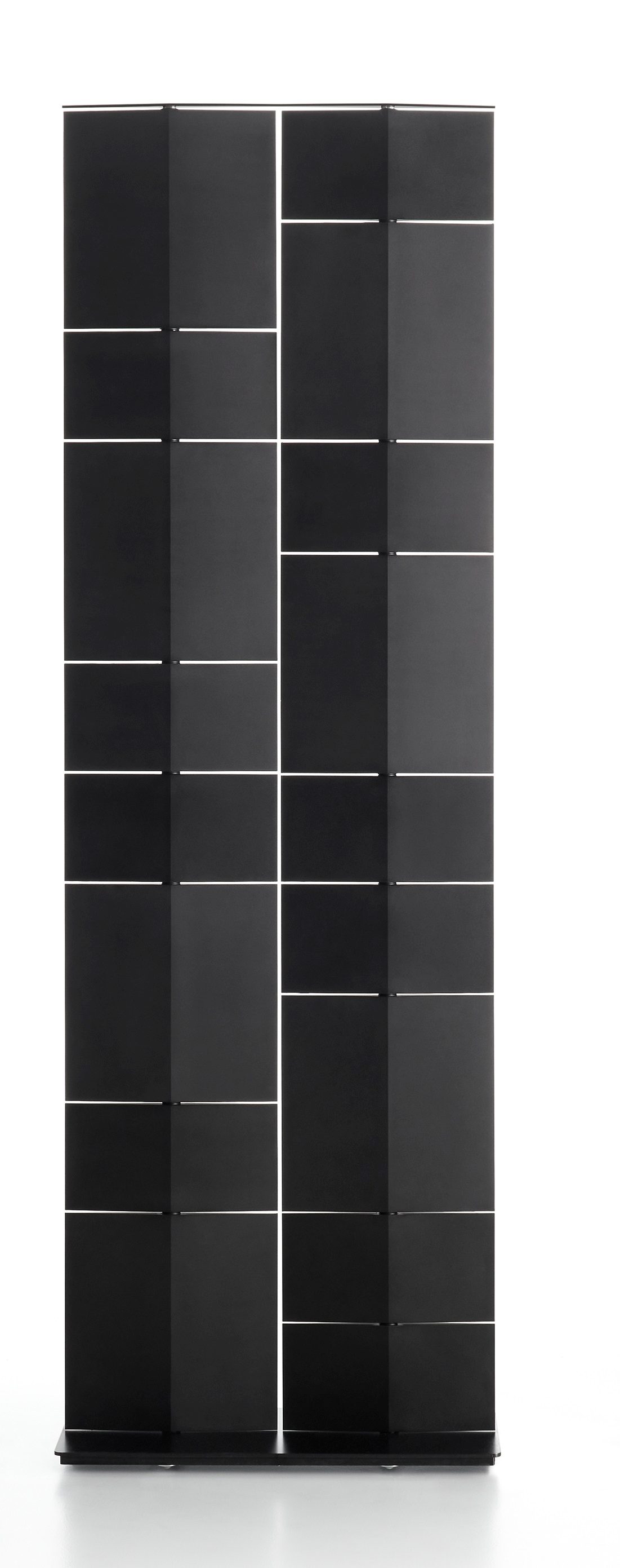 Schwarzer Divide It Raumteiler von MDF Italia, zwei Module, modernes Design zur flexiblen Raumgestaltung.