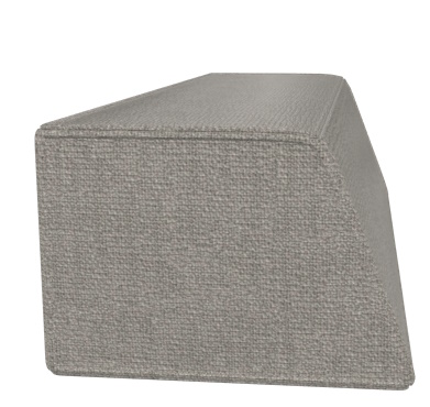 Graues Trio Rückenelement für ein modulares Sofa von Cor, Stoffbezug in Nahaufnahme.