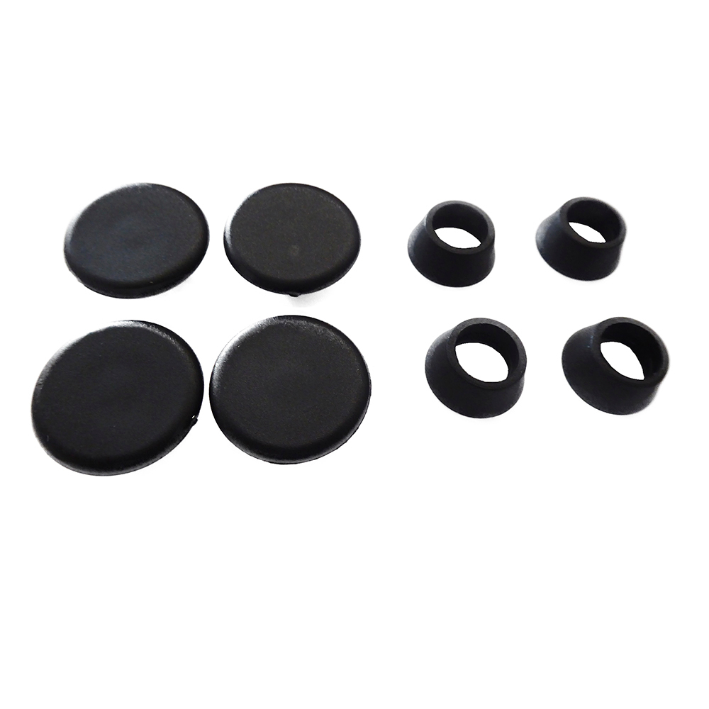 Schwarzer Filzgleiter Satz für Eames Plastic Chair: Bodenschutz für DSR, DAR, DKR Stühle.