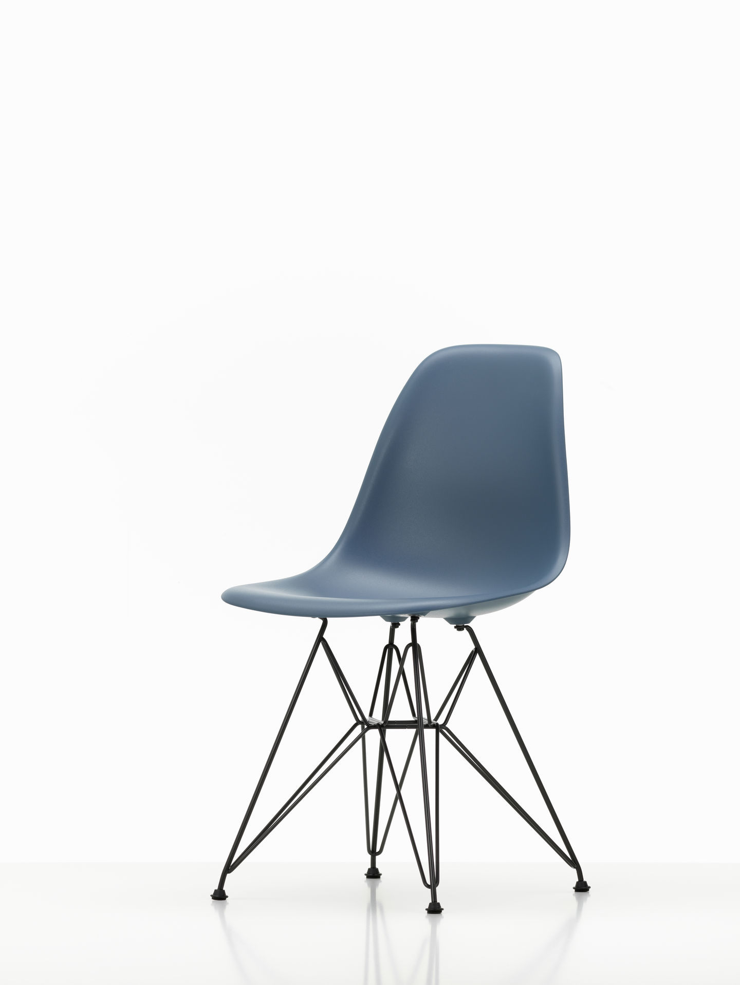 Eames Plastic Side Chair DSR Stuhl Vitra Chrom-Zartrosa