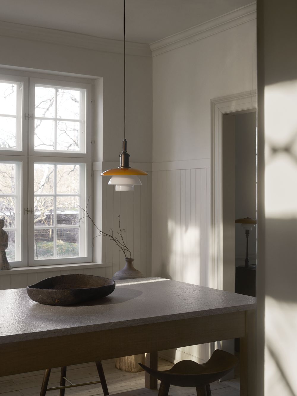 PH 3/3 Pendelleuchte CENTENARY EDITION Amber/Opal White Louis Poulsen