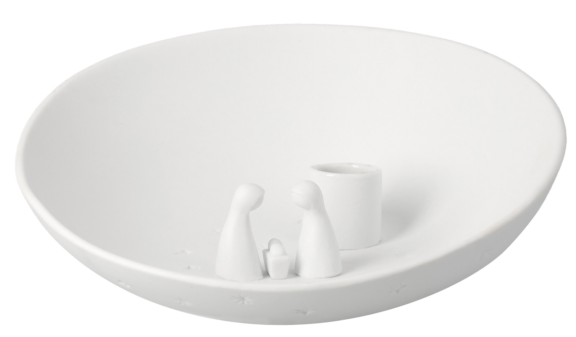 Kerzenschale Krippe groß Räder