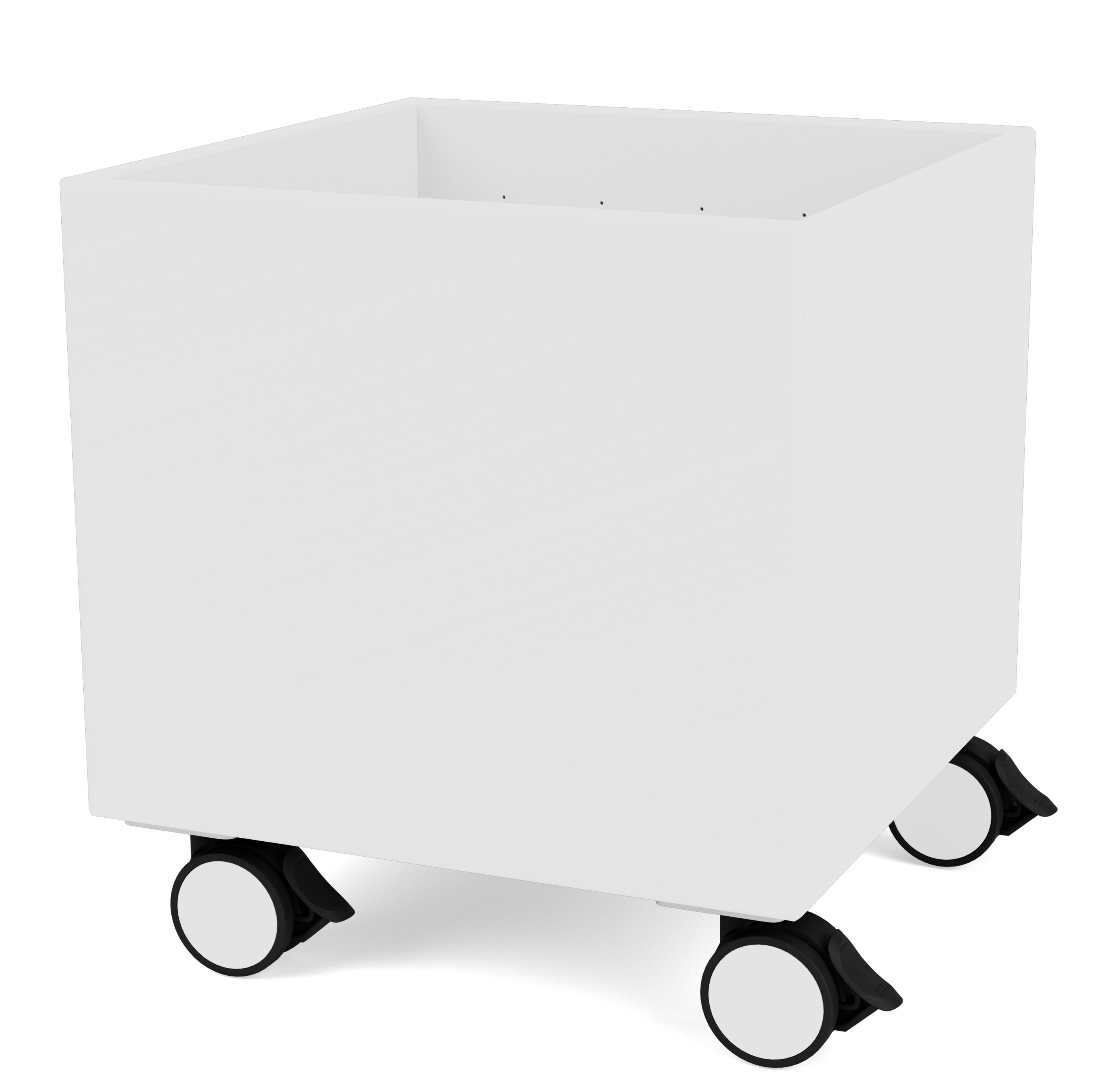 Colour Box Aufbewahrungsbox auf Rollen in Weiß, ideal für Büro und Kinderzimmer.