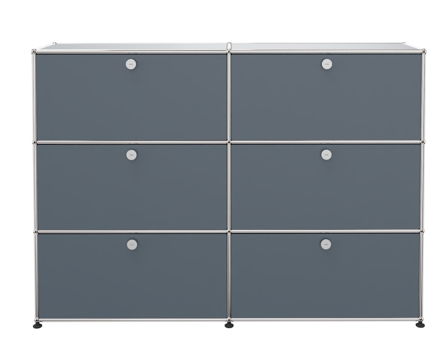 USM Haller Highboard 6 Klappen mittelgrau
