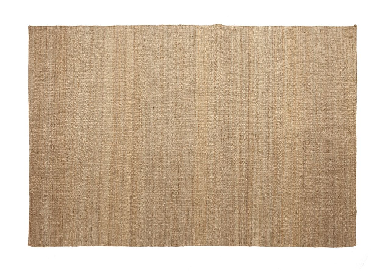 Nanimarquina Vegetal Teppich Natural 200x300cm, Detailaufnahme des gewebten Teppichs aus Naturfasern, nachhaltig und robust.