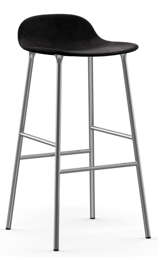 Form Barstool Barhocker H 75 cm Stahl Gepolstert Normann Copenhagen