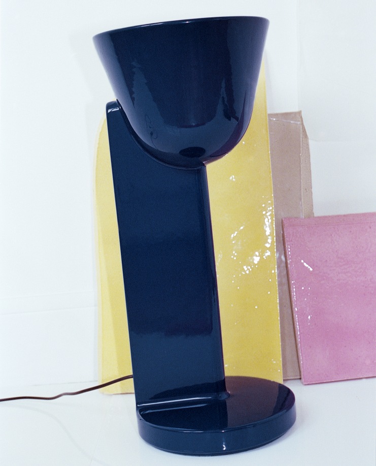 Céramique  Side Table Lamp Tischleuchte Flos 