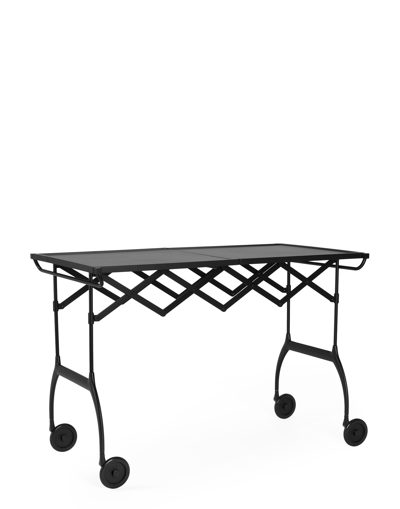 Battista Servierwagen Matt Schwarz Kartell
