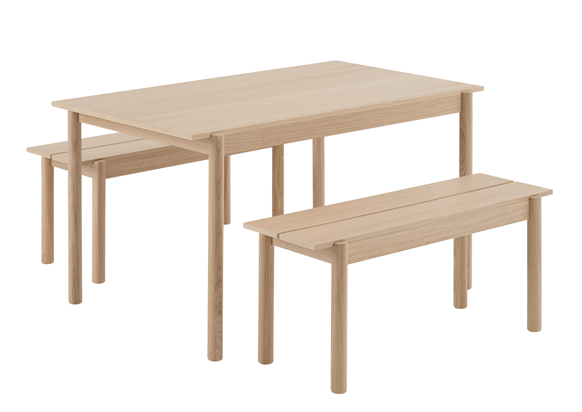 Linear Wood Bench Bank 170x34 cm Muuto