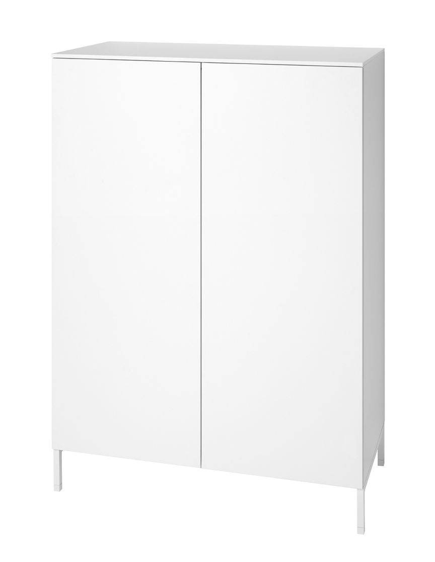 Weißes Urban Sideboard von Schönbuch mit zwei Türen und schlichten Füßen, modernes Möbelstück.