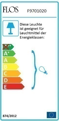 Pochette Wandleuchte Flos