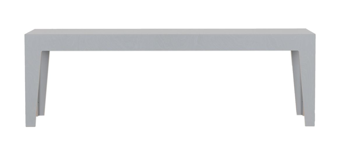 Helle HILDE Bank aus Holz, modernes Design für Wohnzimmer und Esszimmer.