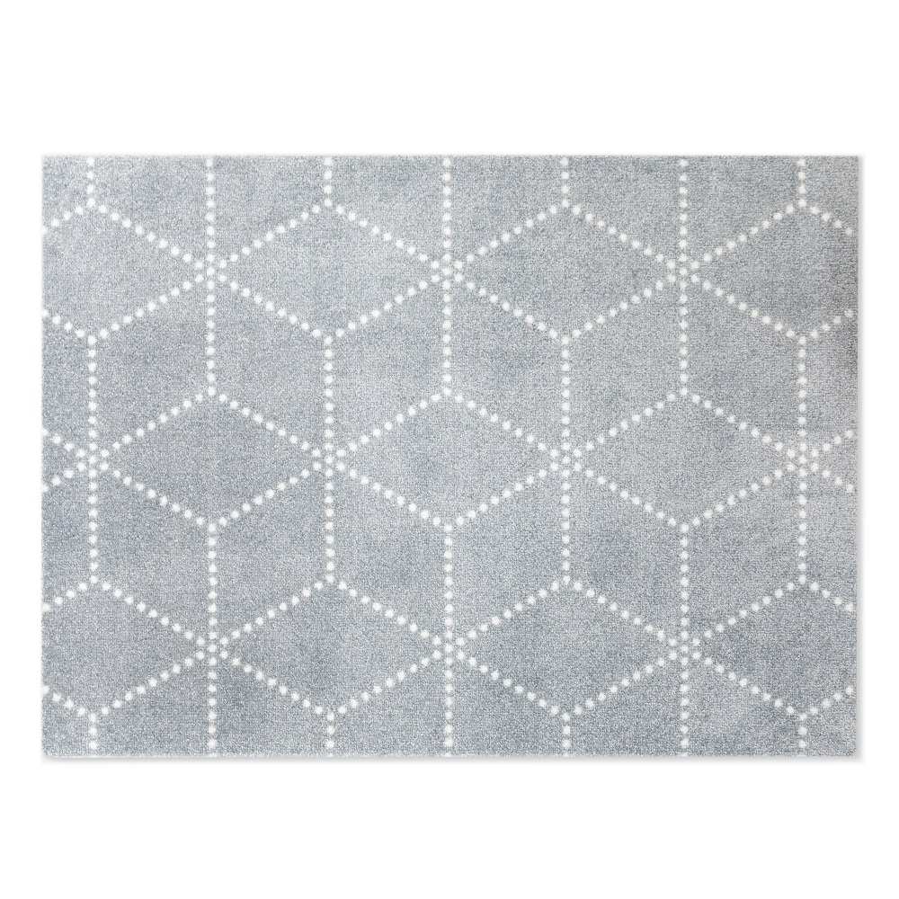 Hagl Indoor / Outdoor Fußmatte Heymat Silber B 85 x T 115 cm