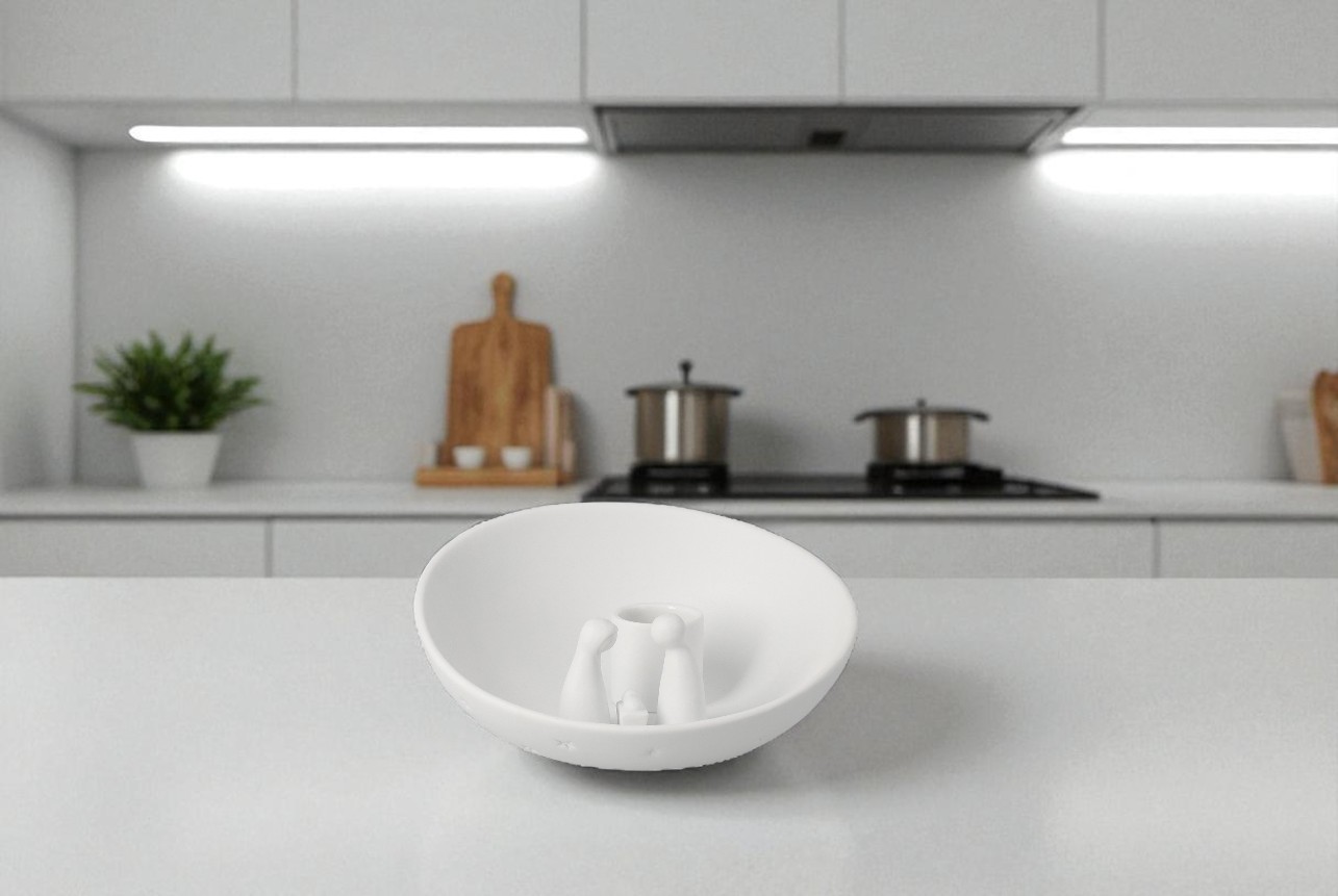 Kerzenschale Krippe klein Räder