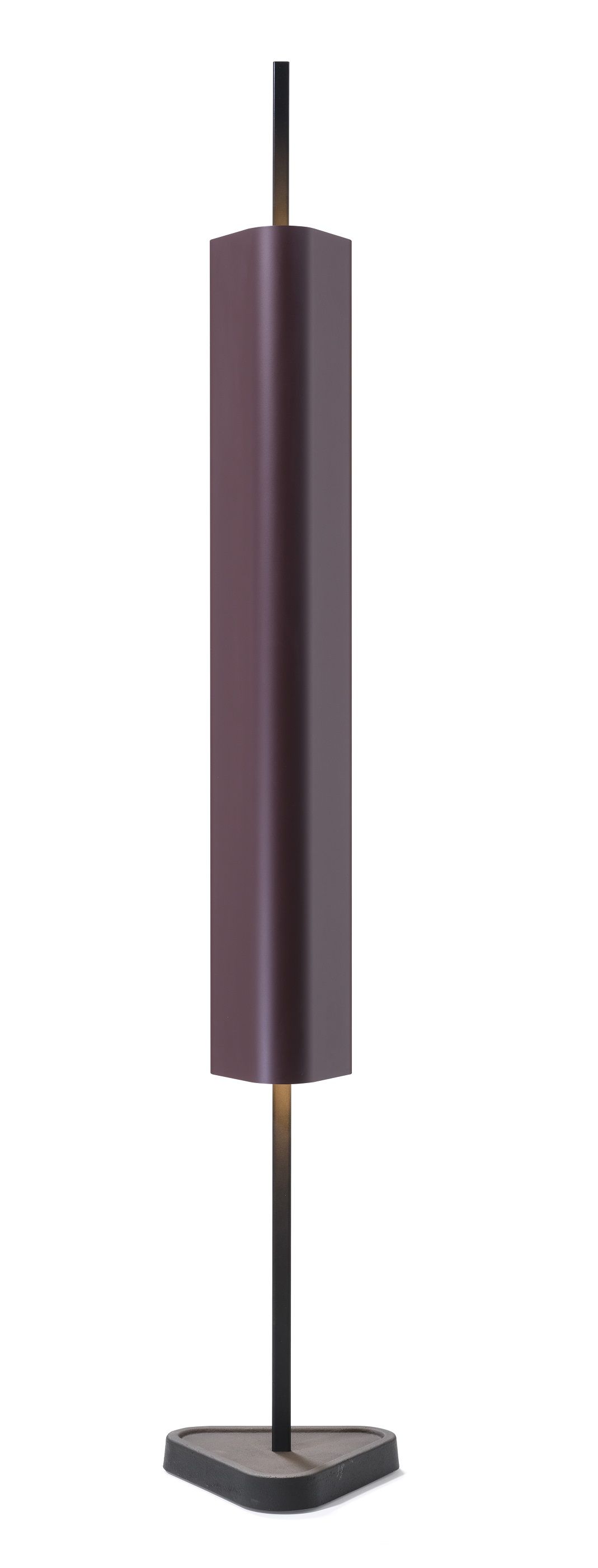 Emi Table Tischleuchte von Flos in Deep Rot: Moderne Lampe mit rechteckigem Schirm.