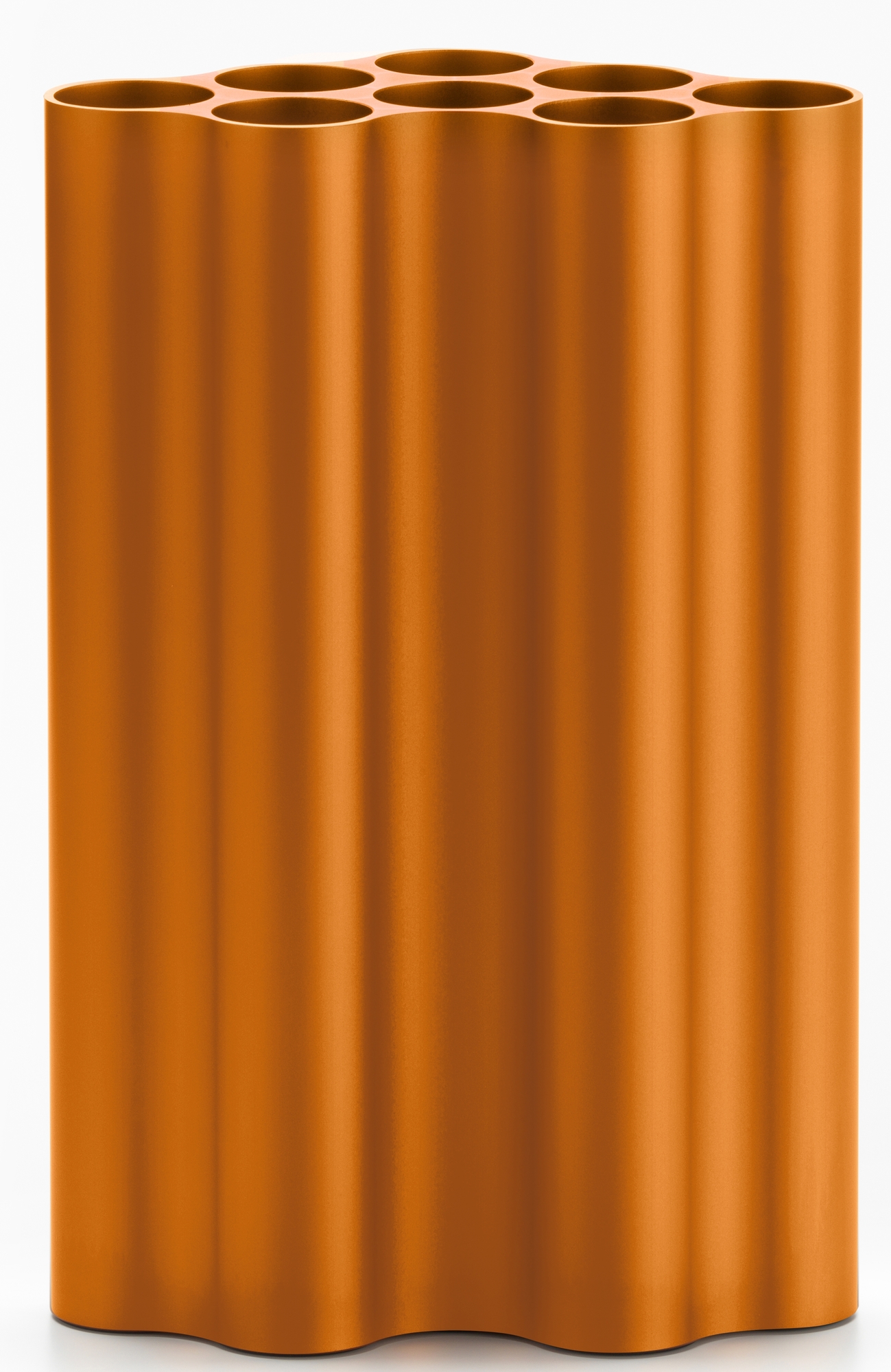 Orangefarbene Nuage Vase von Vitra, große Design-Vase mit mehreren Öffnungen für Blumen.
