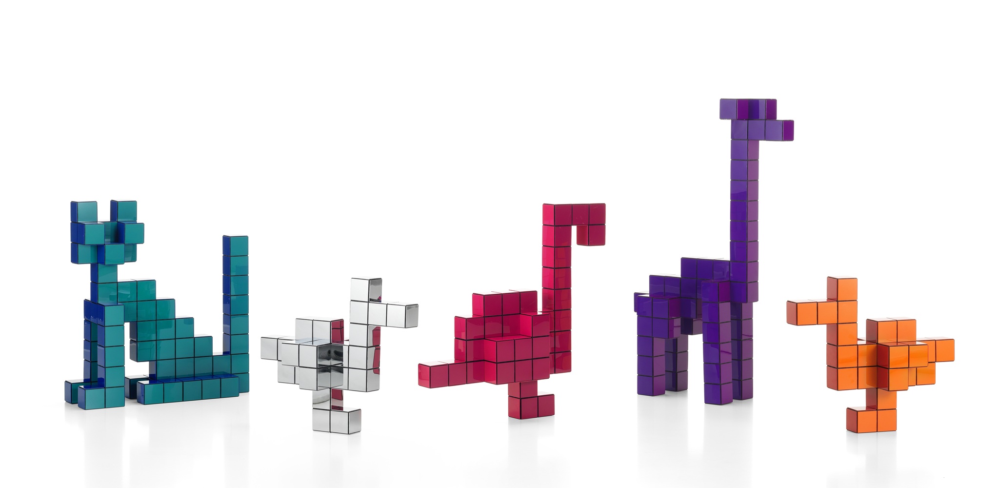 Panton Cubes Cat Duoton Skulptur / Tierfigur Vitra
