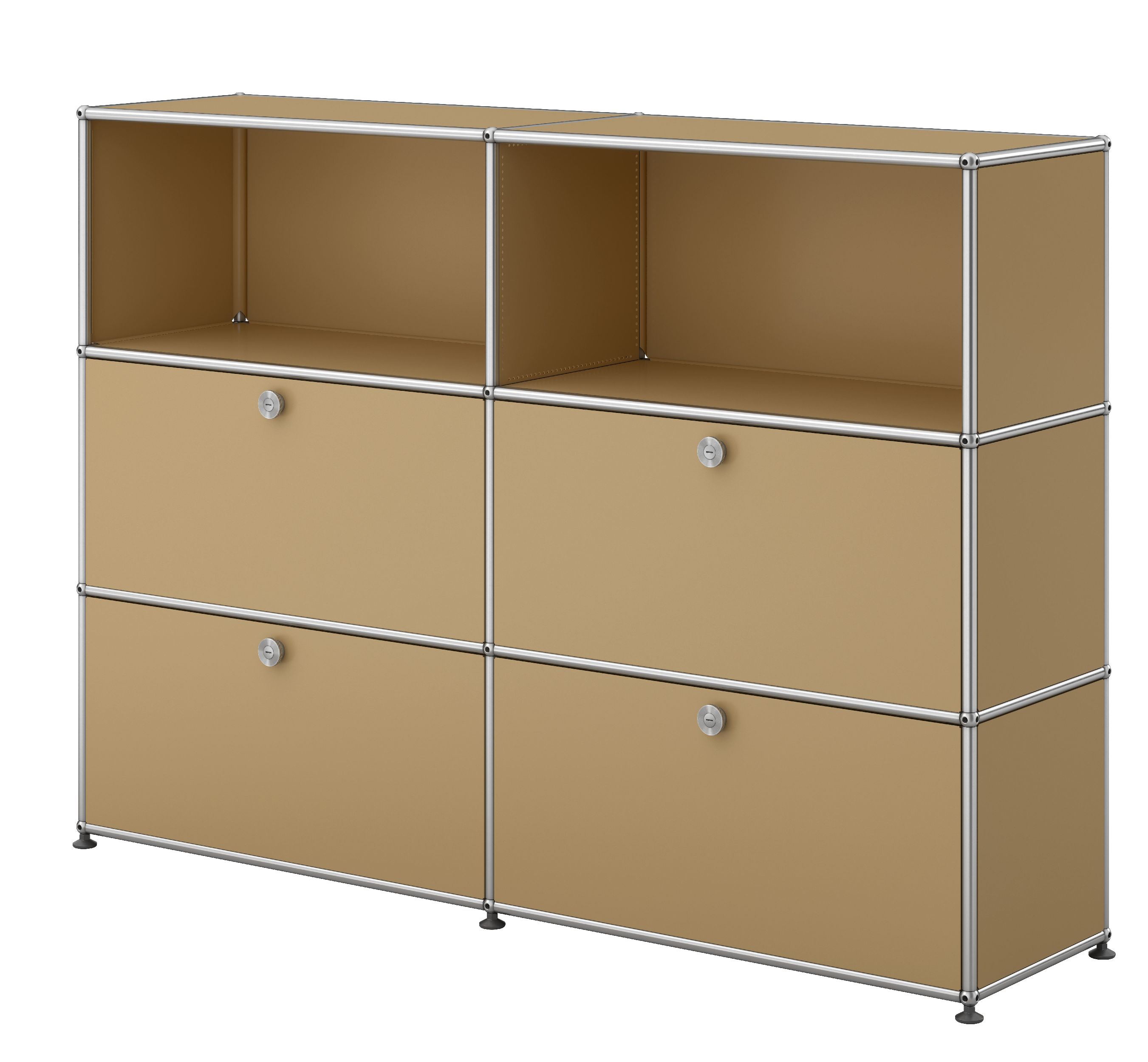 USM Haller Highboard 4 Klappen / 2 Offen Beige