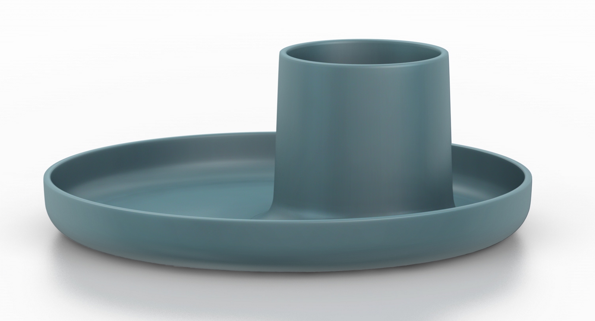 O-Tidy Stiftehalter in Vitra-meerblau: Moderner Schreibtischorganizer für Stifte und Bürobedarf. Praktischer Stifteköcher in blau.