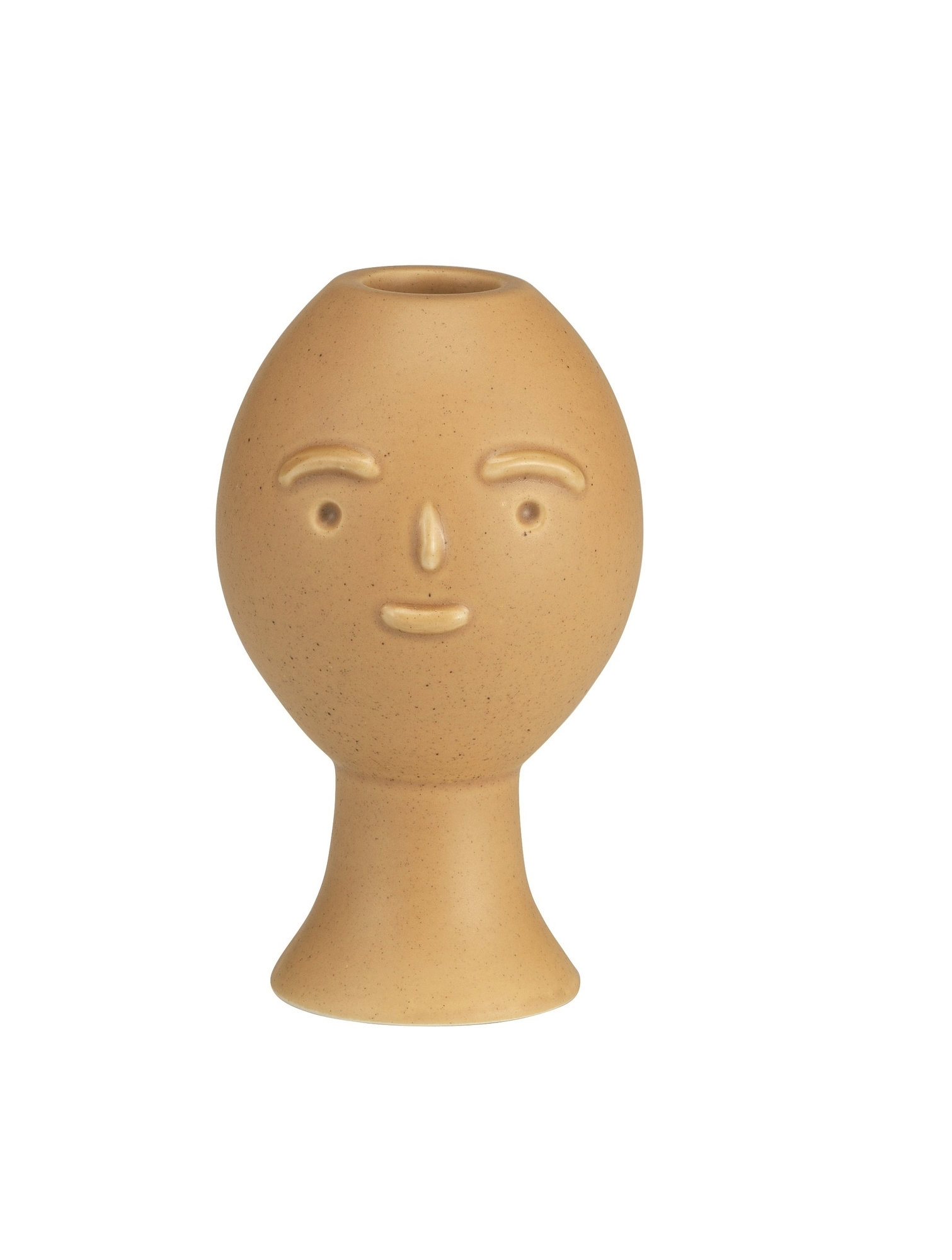 Lucius Kerzenständer von Artek: Keramik Kerzenhalter in Form eines stilisierten Gesichts.
