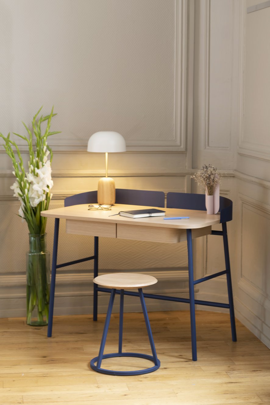 Victor Schreibtisch Hartô Blau matt