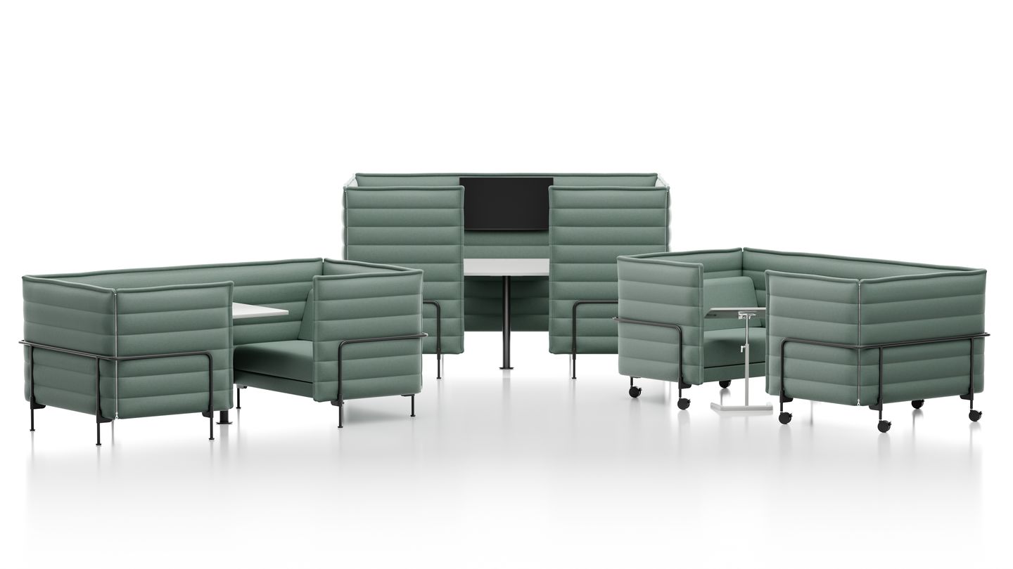 Alcove Cabin Love Seat Highback Sofa Vitra
