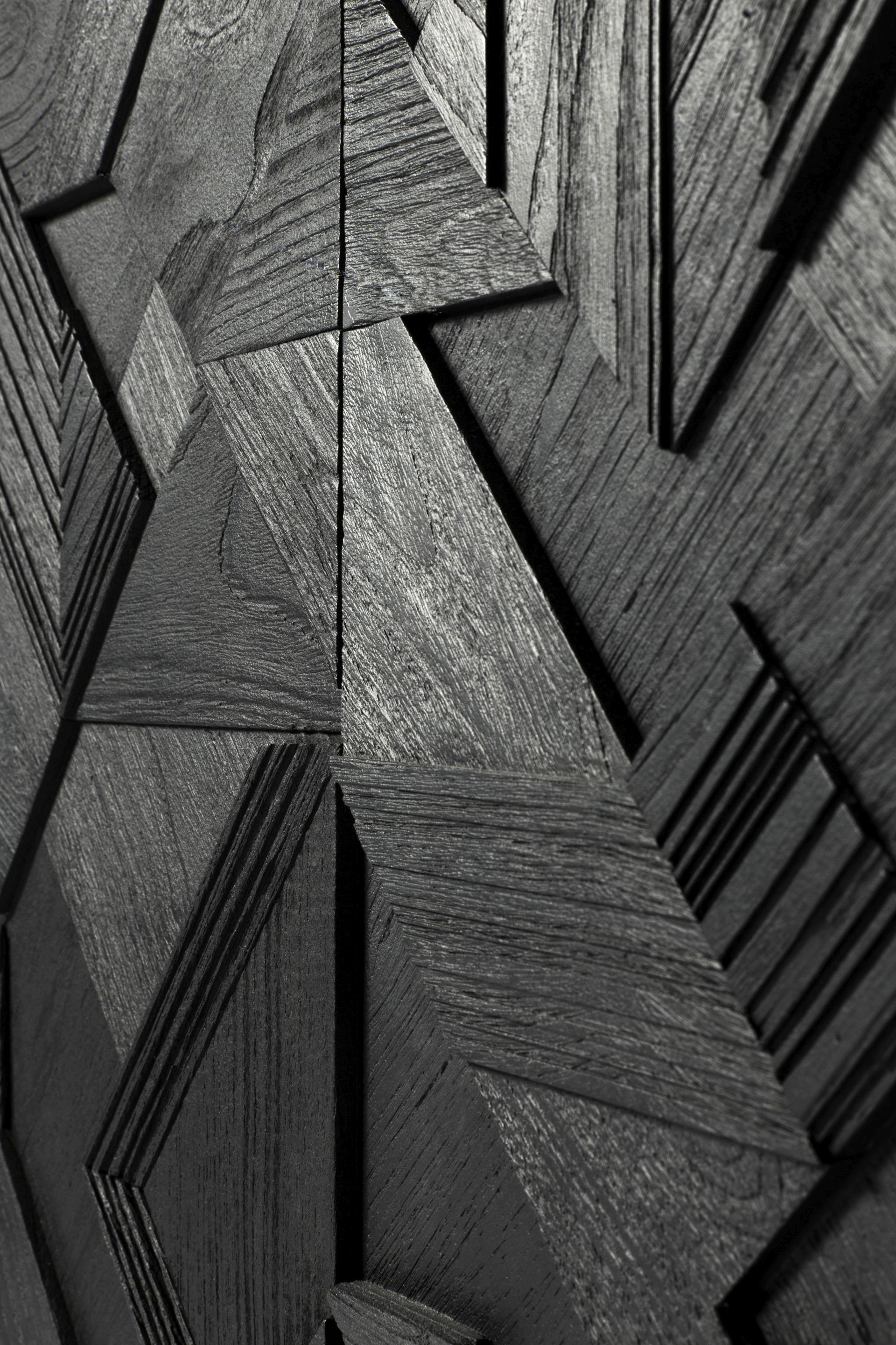 Graphic Teak Anrichte schwarz Ethnicraft