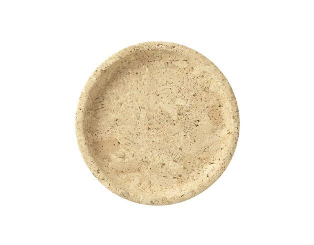 Helle, runde Korkschale von Vitra, ideal als Tablett oder dekorative Schale.