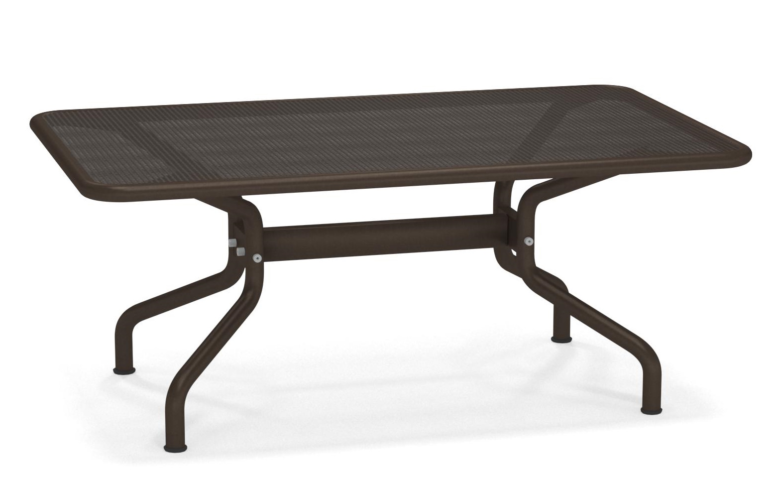 Brauner Athena Couchtisch von Emu für den Außenbereich, ideal für Garten und Terrasse.